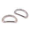 Designová spona s broušenými kamínky, průvlek 30 mm (Varianta crystal, Balení 2 ks)