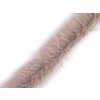 Oděvní / dekorační kožešinový proužek plochý, řezaný šíře 2 cm (Varianta 1 Off White, Balení 1 ks)