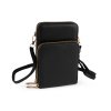 Peněženka s kapsou na mobil přes rameno crossbody 11,5x18 cm (Varianta 1 zlatá sv., Balení 1 ks)