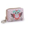 Mini peněženka dětská 7x8,5 cm (Varianta 13 růžová nejsv. sova, Balení 1 ks)