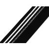 Pruženka na lemy oděvů šíře 40 mm (Varianta 1 černá bílá, Balení 1 m)