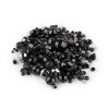 Skleněné korálky ramš broušené ohňovky 2. jakost (Varianta 2 černá, Balení 1000 g)