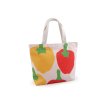 Textilní taška imitace lnu se zipem 31x24,5 cm (Varianta 1 režná světlá pomeranč, Balení 1 ks)