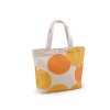Textilní taška imitace lnu se zipem 31x24,5 cm (Varianta 1 režná světlá pomeranč, Balení 1 ks)