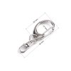 Kovová karabinka otočná 17x40 mm (Varianta 1 nikl, Balení 5 ks)