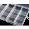 Plastový box / zásobník 10x17x2,2 cm (Varianta transparent, Balení 1 ks)