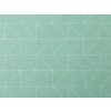 Kočárkovina 600D geometrický vzor s PVC úpravou (Varianta mint, Balení 1 m)