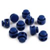 Brzdičky s dvěmi dírkami 13x15 mm kulaté (Varianta 2 černá, Balení 10 ks)