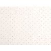 Mušelín / dvojitá gázovina puntíky (Varianta Off White, Balení 1 m)