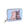 Dámská / dívčí peněženka kočky 9,5x12,5 cm (Varianta 1 mentolová, Balení 1 ks)