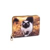 Dámská / dívčí peněženka kočky 9,5x12,5 cm (Varianta 1 mentolová, Balení 1 ks)