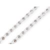 Štrasový prýmek / borta s kamínky Ø4 mm (Varianta 1 crystal transparent, Balení 9 m)