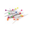 Špendlíky s plastovou neonovou hlavičkou délka 38 mm (Varianta mix, Balení 1 krab.)