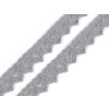Výprodej - Bavlněná krajka paličkovaná šíře 15 mm - šedá střední, 27m