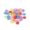 Plastové korálky květ Ø11 mm (Varianta 1 mix transparent, Balení 10 g)
