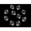 Plastové korálky cínovky / sluníčko 8x8 mm (Varianta 1 - 01 transparent, Balení 20 g)