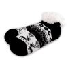 Dámské / dívčí ponožky zimní s kožíškem a protiskluzem Emi Ross (Varianta 25 (vel. 35-38) šedá nejsvětlejší melír, Balení 1 pár)