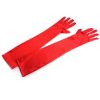 Dlouhé společenské rukavice saténové (Varianta 4 červená, Balení 1 pár)