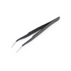 Kovová pinzeta s tenkou špičkou rovná, zahnutá, 13,5 cm (Varianta 1 černá rovná, Balení 1 ks)