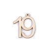 Výprodej - Dřevěná narozeninová čísla se závěsem 19