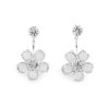 Náušnice jablonecká bižuterie květ (Varianta 2 crystal, Balení 1 pár)