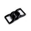 Výprodej - Průvleková spona na oděvy a doplňky šíře 40 mm - černá 5ks