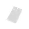 Uzavíratelný sáček se závěsem 8x13 cm jedna strana průhledná (Varianta bílá transparent, Balení 100 ks)