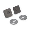Magnetické zapínání 18x18 mm čtverec (Varianta 1 nikl, Balení 5 sada)
