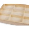 Dřevěný box / organizér s posuvným víkem (Varianta přírodní sv., Balení 1 ks)