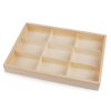 Dřevěný box / organizér s posuvným víkem (Varianta přírodní sv., Balení 1 ks)
