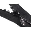 Kostěný zip No 4 délka 16 cm se štrasovými kamínky (Varianta 322 černá, Balení 1 ks)