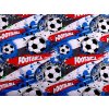 Bavlněná látka / plátno fotbal (Varianta 1 (297) modrá červená, Balení 1 m)