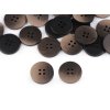 Výprodej - Knoflík ombré velikost 34" - béžová tmavá 50ks