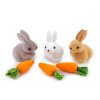 Polystyrenový zajíček s mrkví k dalšímu tvoření sada 6 ks (Varianta mix, Balení 1 sáček)