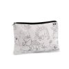 Textilní pouzdro se zipem k domalování 13x22 cm (Varianta 1 Off White dinosaurus, Balení 1 ks)