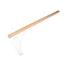 Krejčovský příložník délka 60 cm, 80 cm (Varianta 1- 60 cm přírodní stř., Balení 1 ks)