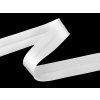 Šikmý proužek saténový šíře 30 mm zažehlený (Varianta 2 (002) bílá, Balení 25 m)