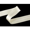 Šikmý proužek saténový šíře 30 mm zažehlený (Varianta 2 (002) bílá, Balení 25 m)