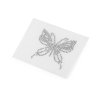 Hotfix nažehlovací kamínková aplikace na textil motýl (Varianta 6 crystal, Balení 5 ks)