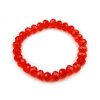 Náramek pružný z broušených korálků (Varianta 4 (16) červená šarlatová, Balení 1 ks)
