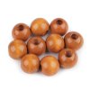 Dřevěné korálky Ø22-25 mm (Varianta 1 (Ø22-25 mm) buk, Balení 10 ks)