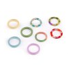 Sada plastových prstenů v krabičce (Varianta 1 mix jednobarevný, Balení 12 ks)