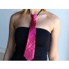 Párty kravata s flitry (Varianta 3 pink, Balení 1 ks)