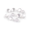 Perla k našití / knoflík kočičí oko Ø11 mm (Varianta 1 bílá mléčná, Balení 10 ks)