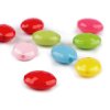 Plastové korálky ploškované oválky 11x13 mm (Varianta mix, Balení 20 ks)