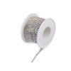 Štrasový prýmek / borta šíře 2,4 mm (Varianta 1 crystal stříbrná, Balení 1 m)