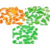 Plastové korálky lístečky mix tvarů i velikostí (Varianta 1 oranžová, Balení 20 g)
