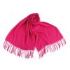 Letní šátek / šála s třásněmi jednobarevný 70x175 cm (Varianta 7 pink, Balení 1 ks)