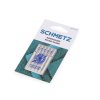 Strojové jehly s kulatým dříkem sdružené 70; 80; 90; 100 Schmetz, pro starší domácí šicí stroje (Varianta nikl, Balení 1 karta)