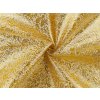 Dekorační a oděvní lurexová látka (Varianta 2 (100 g/m²) mint zlatá, Balení 1 m)